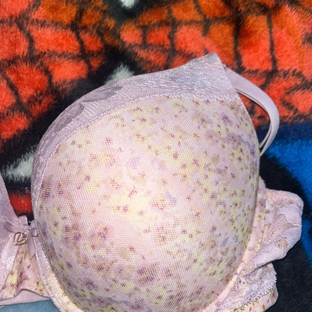 Victoria's Secret Lavender Floral Lace Bra